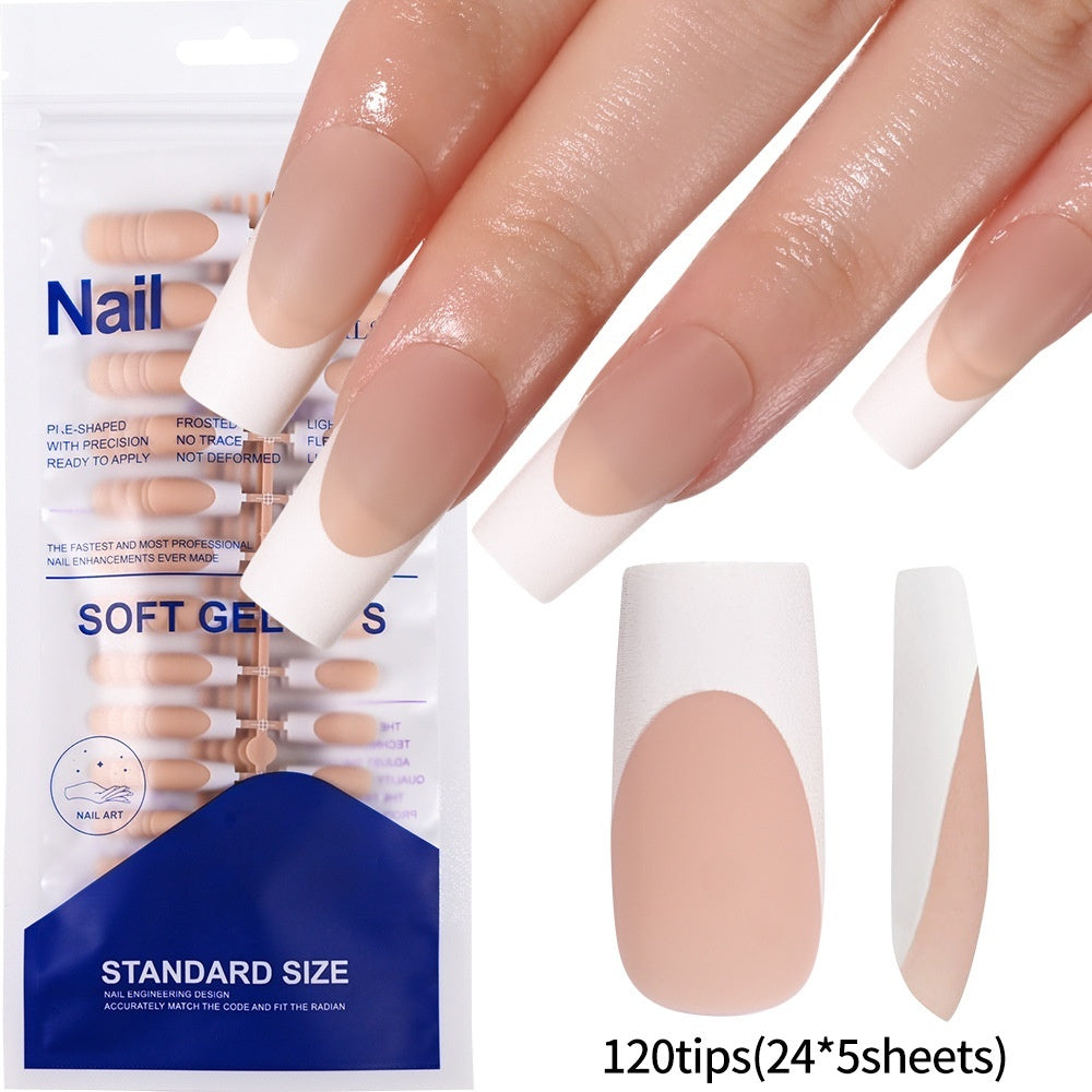120-piece Bag Of Detachable Nail Tips For Manicures