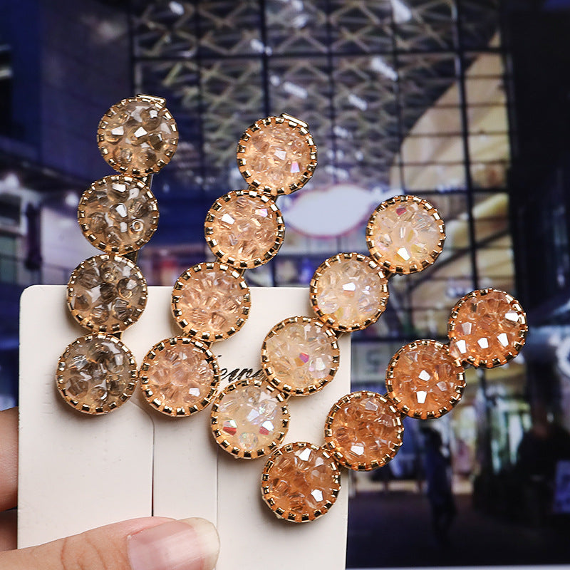 Rhinestone alloy word clip