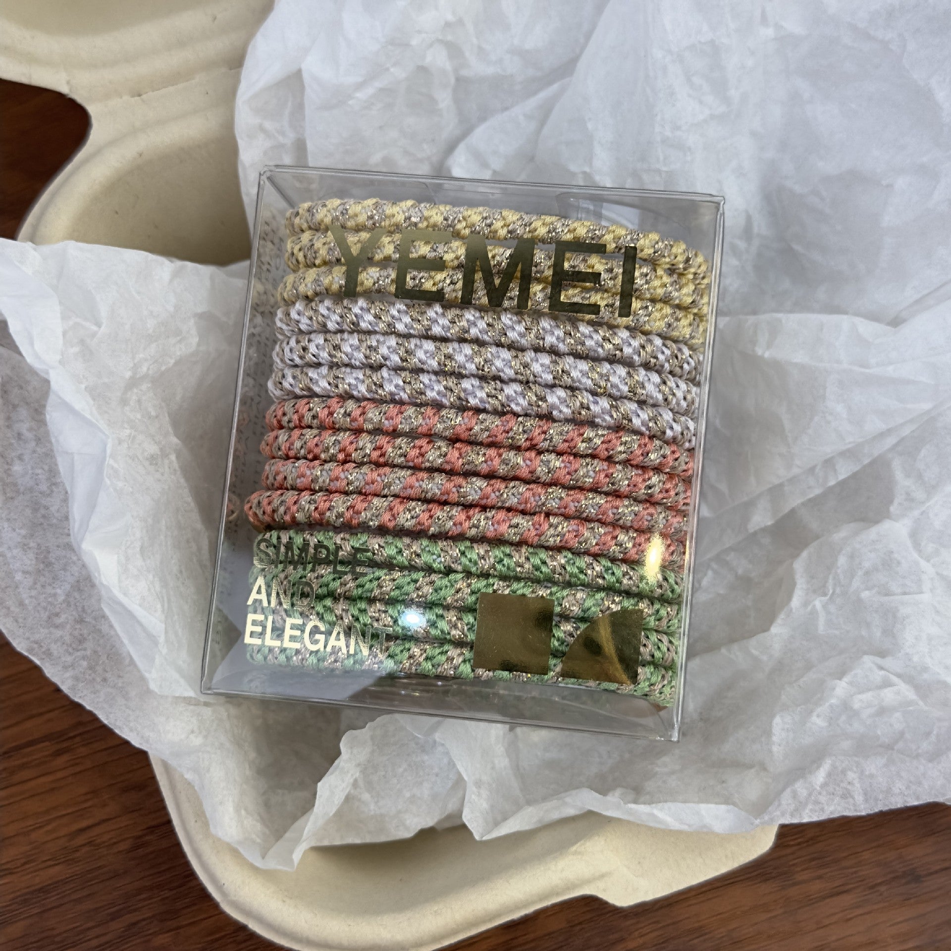 High Elastic Woven Rubber Band For Women Thick And Durable