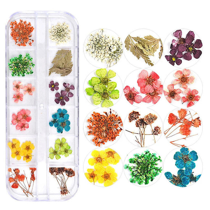 Nail Accessories Handmade DIY Nail Patches With Dried Flowers