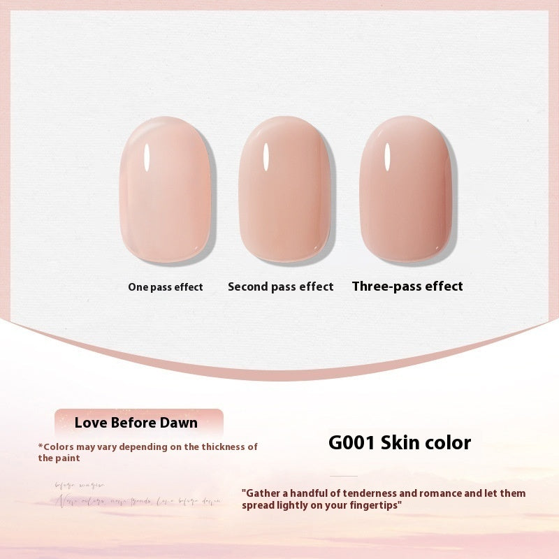 XEIJAYI Polish White Nude Transparent Color Nail Beauty UV