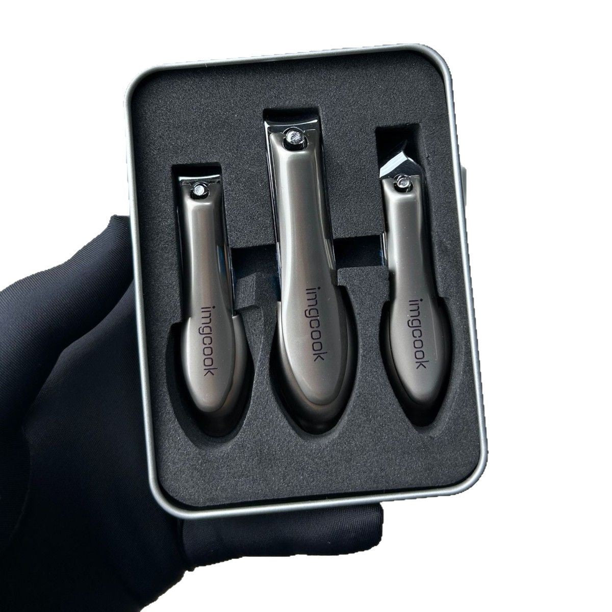 Imgcook High Quality Anti-splash Nail Scissors Three-piece Daily Nail Clippers