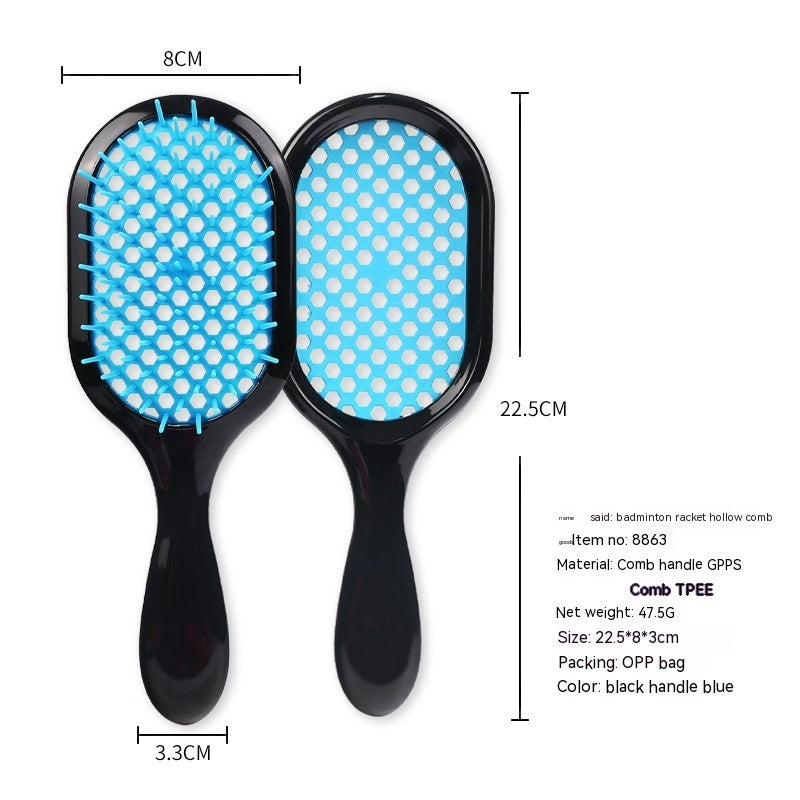 Hollow Comb Dry Wet Dual Purpose Honeycomb Hairdressing