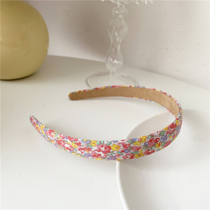 Super Sweet Plaid Flower Solid Color Fabric Headband