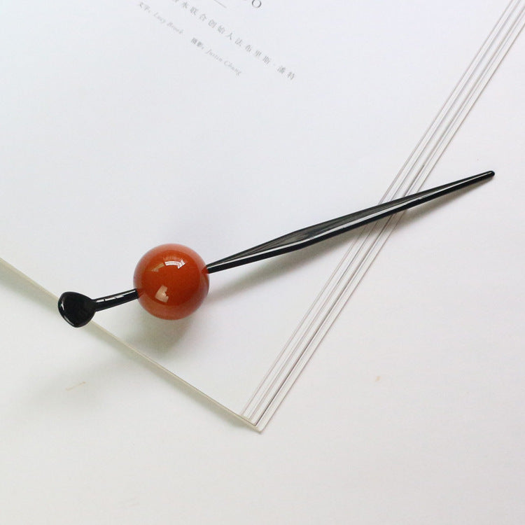 Candy-colored ball hairpins