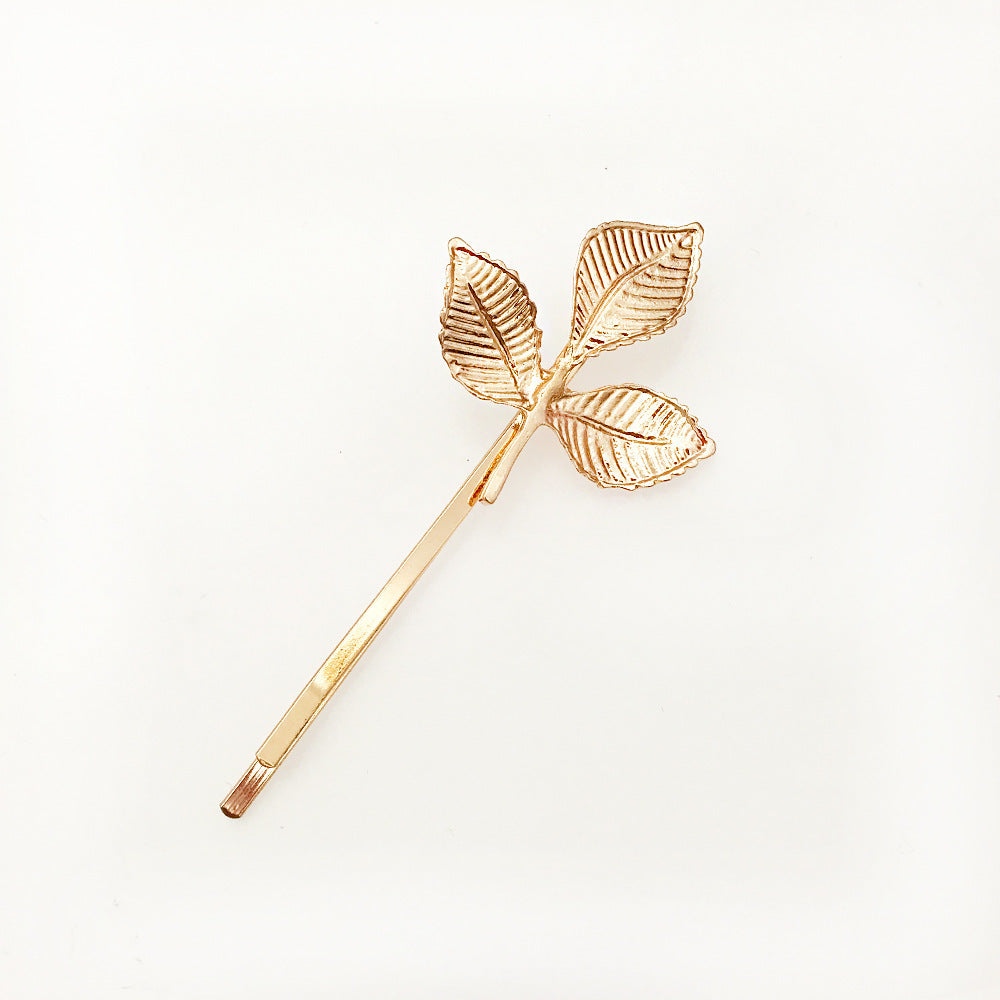 Fashionable simple olive branch leaves hairpin
