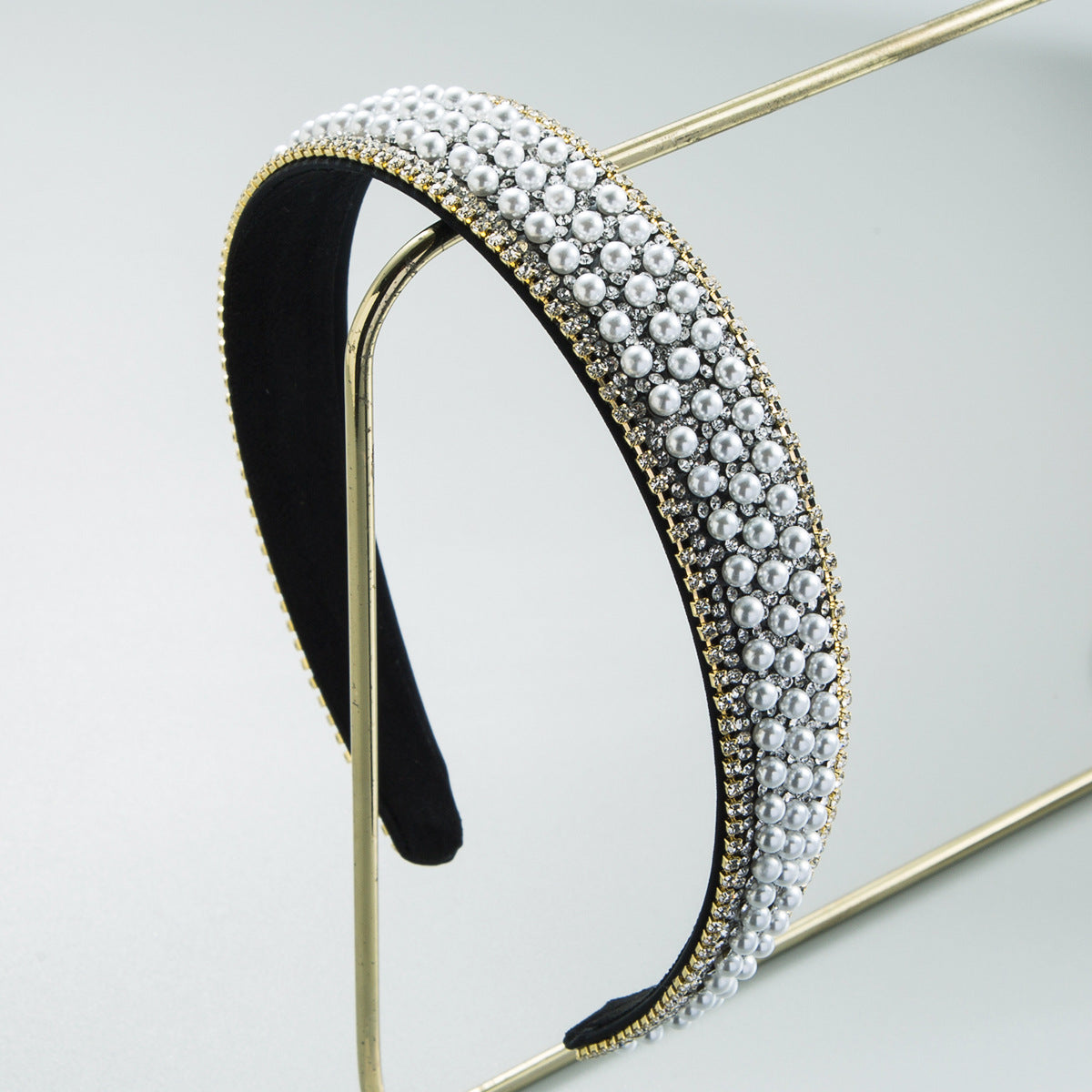 Women's Simple Hair Accessories Color Full Diamond Non-slip Headband