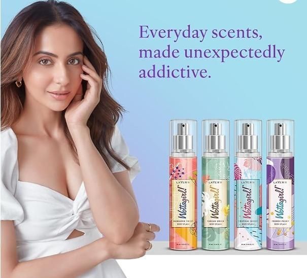 Layer'r Wottagirl Wood Body Splash Spray For Women (25ML) Pack of 4