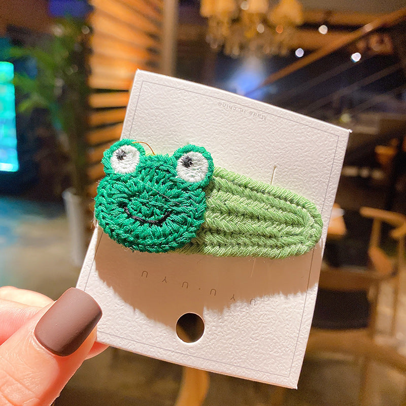 Korean children's knitting hairpin