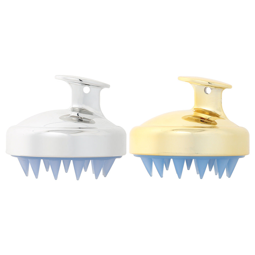 Electroplating Shampoo Brush Silicone Soft Teeth
