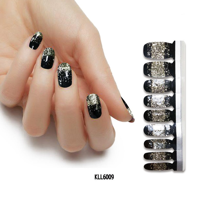 Applique Pearl gloss nail polish film nail sticker