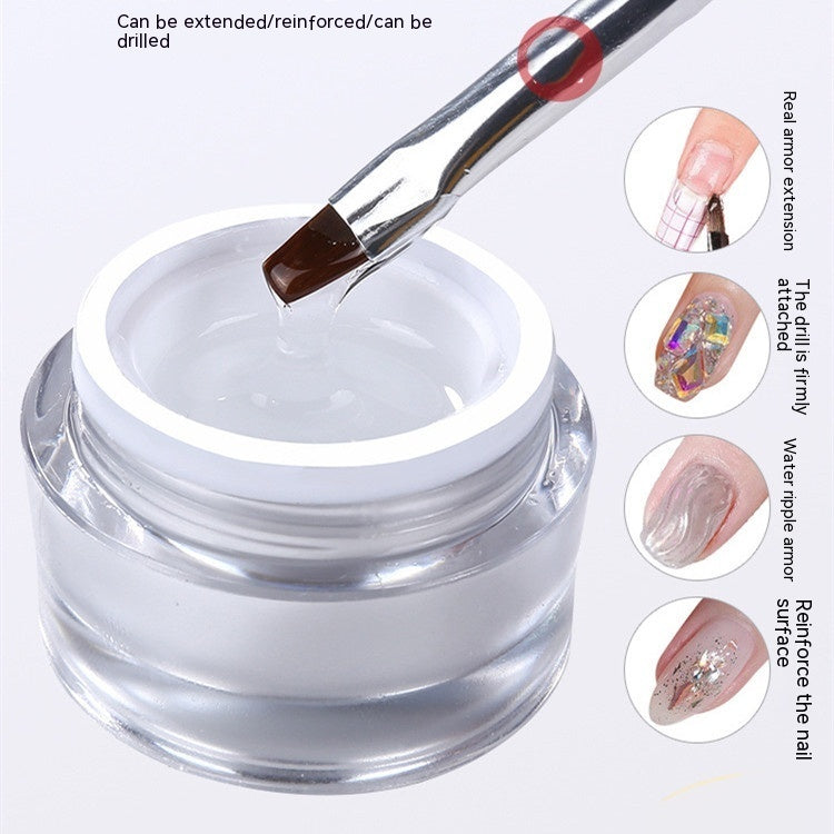 Nail Art Extension  Glue Phototherapy Plastic Transparent Reinforced Rhinestone