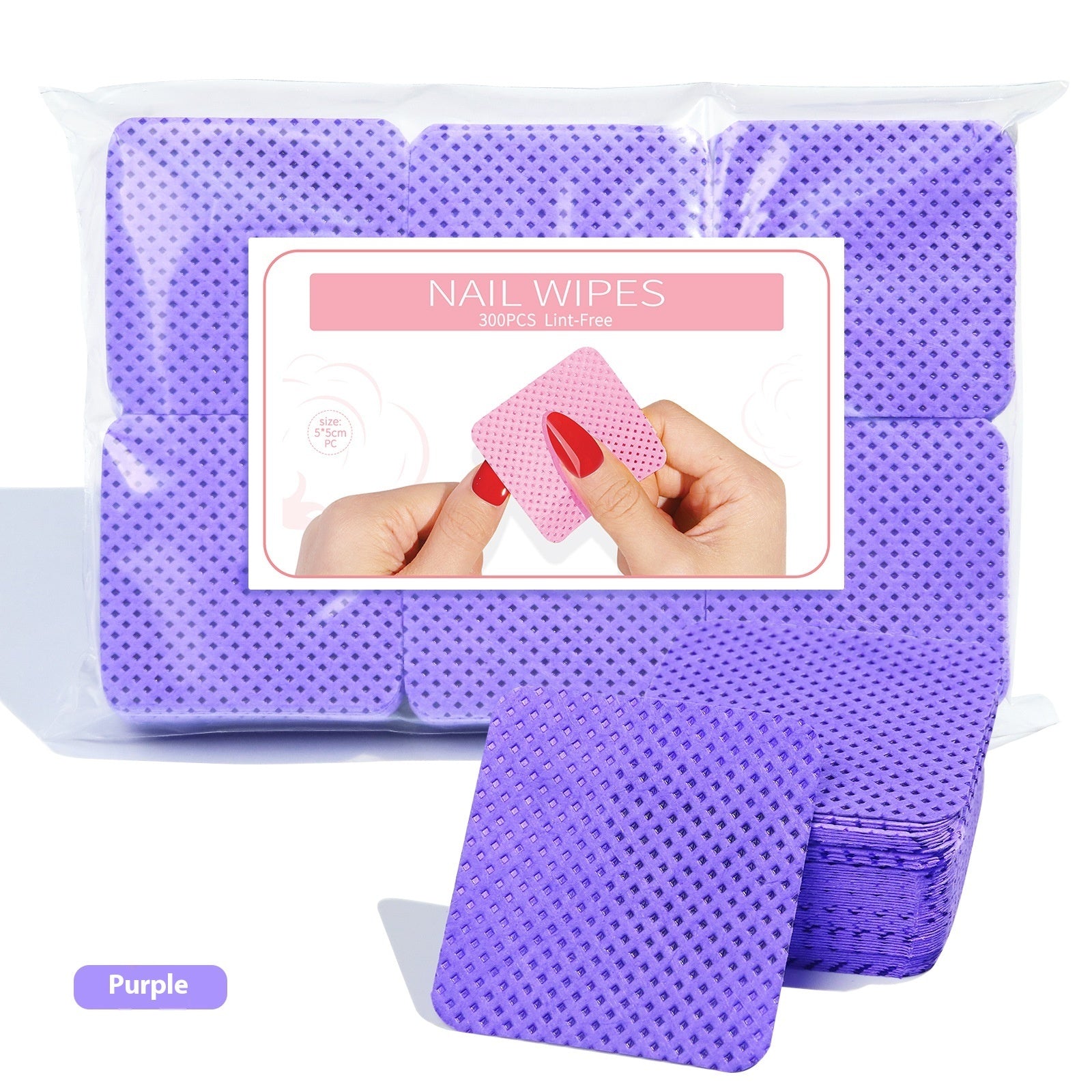 Nail Wipes Portable Home Solid Color Magic Nail Polish Removing Tissue