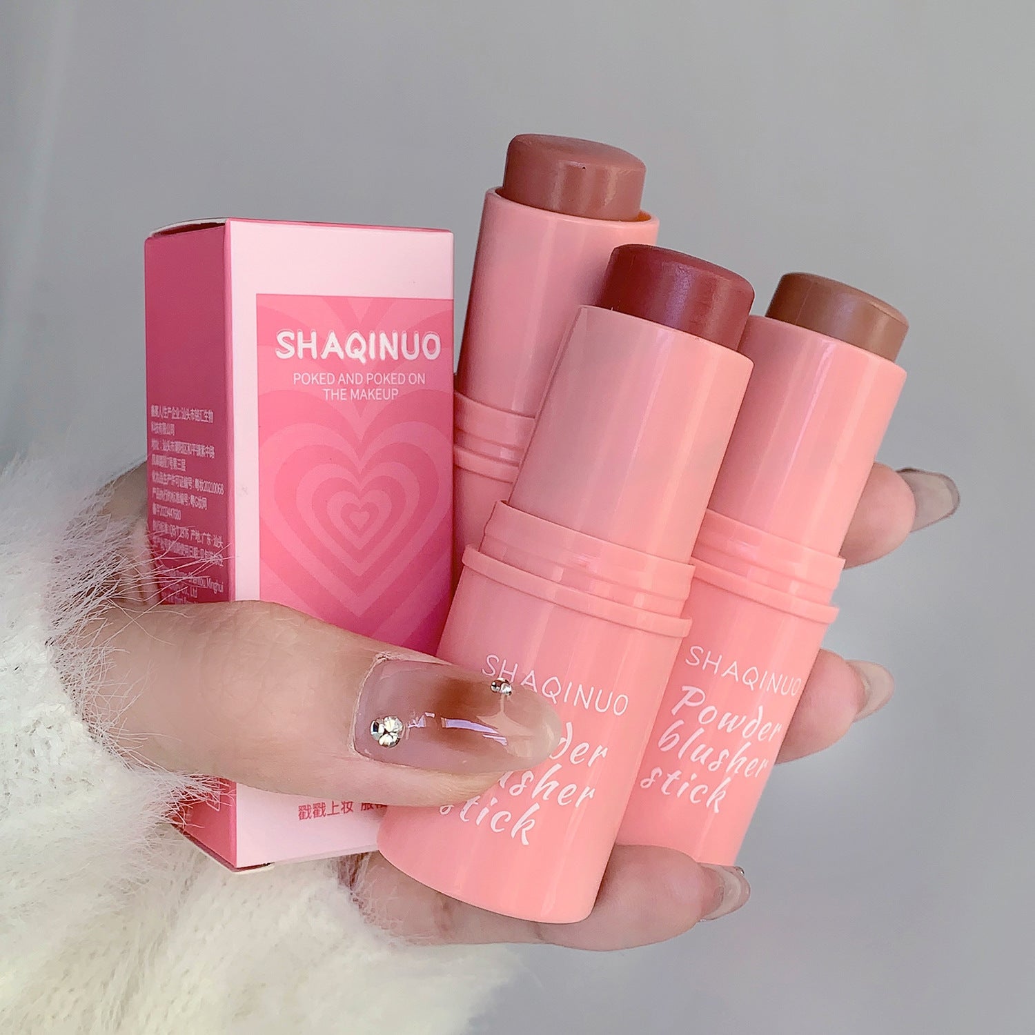 Shaqinuo Vigorous Smooth Blush Stick Naturally Saturated
