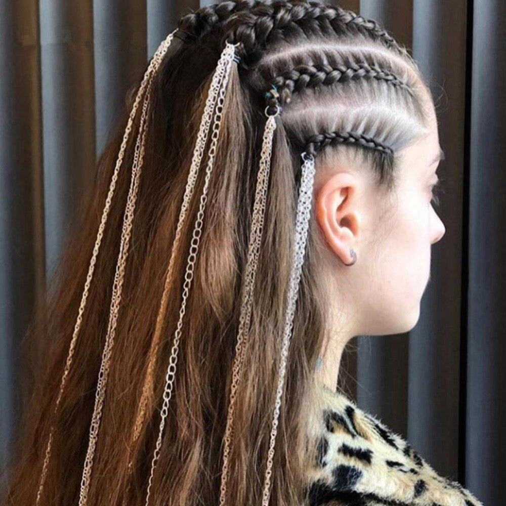 Individual Ethnic Style Dirty Braided Hair Accessory Chain