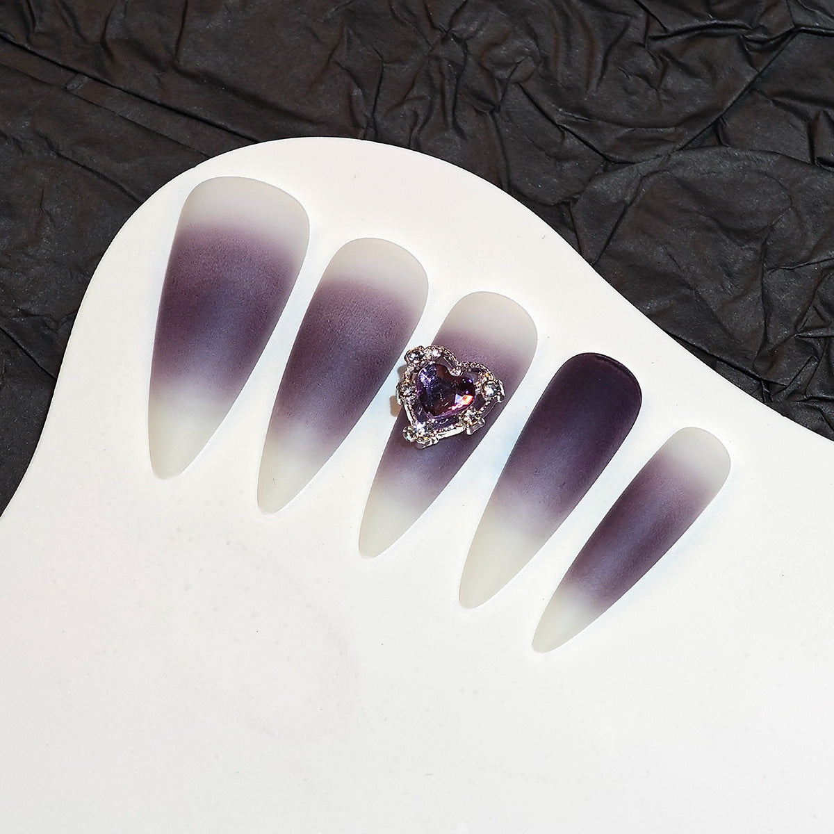 Nail Art Wearable Nails Dark Love Sweet Cool Gothic