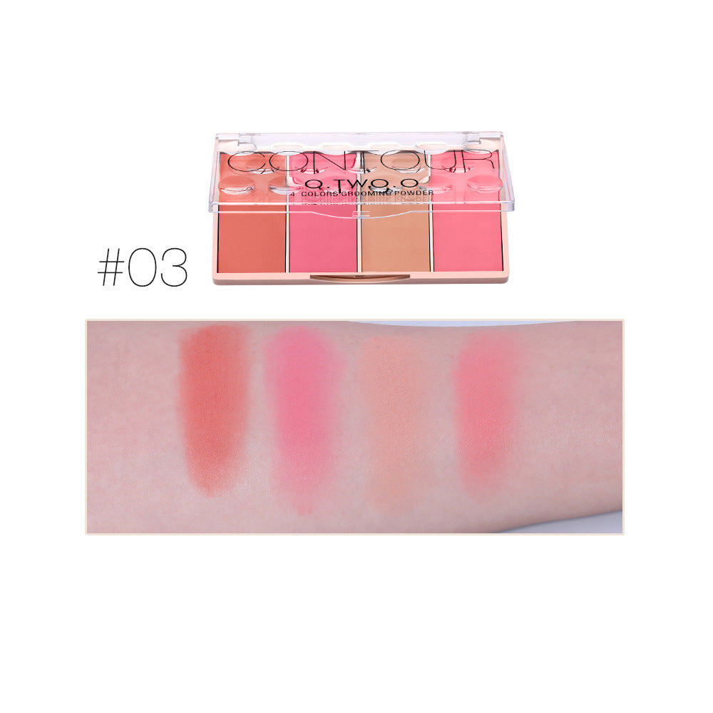 O. Two. O Rose Gold Four-color Highlight Blush