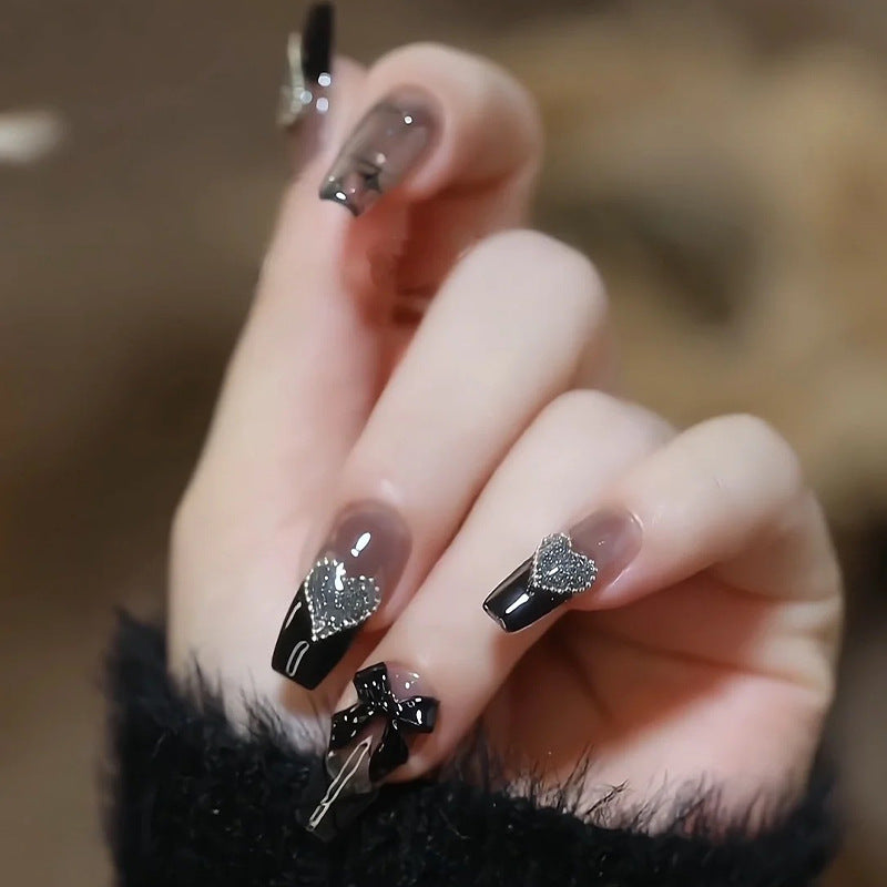 Light Luxury Pure Desire Style With White Nail Patches