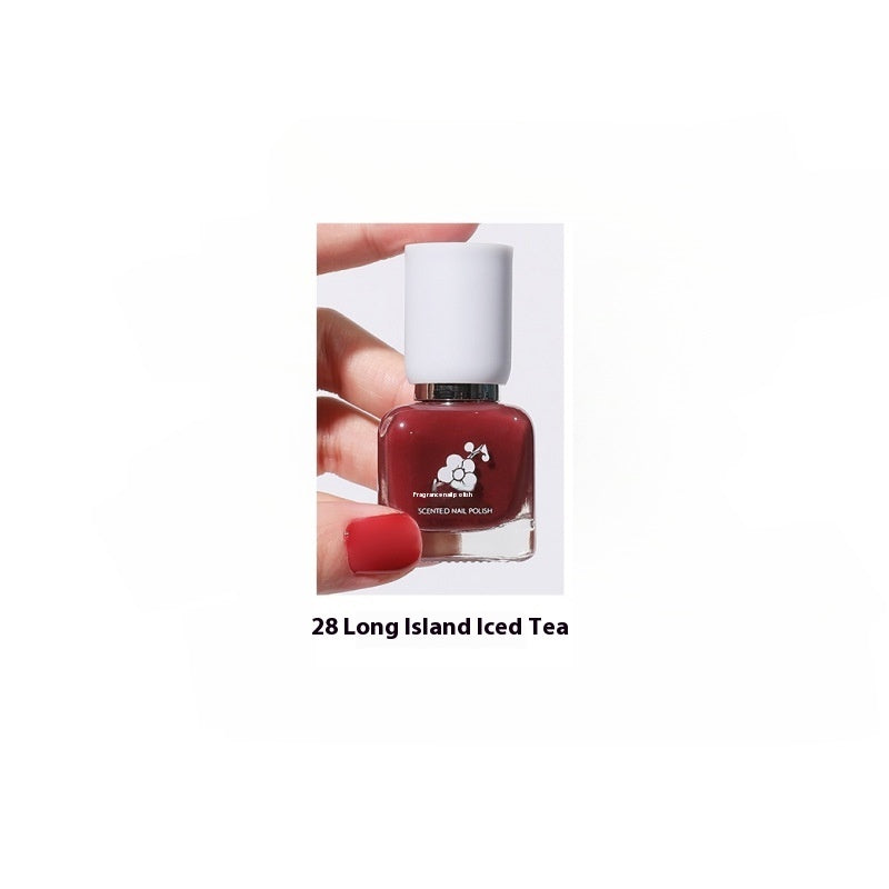 Wutering Water-based Quick-drying Baking-free Long-lasting Tearable Popular Color White Fragrance-retaining Nail Polish