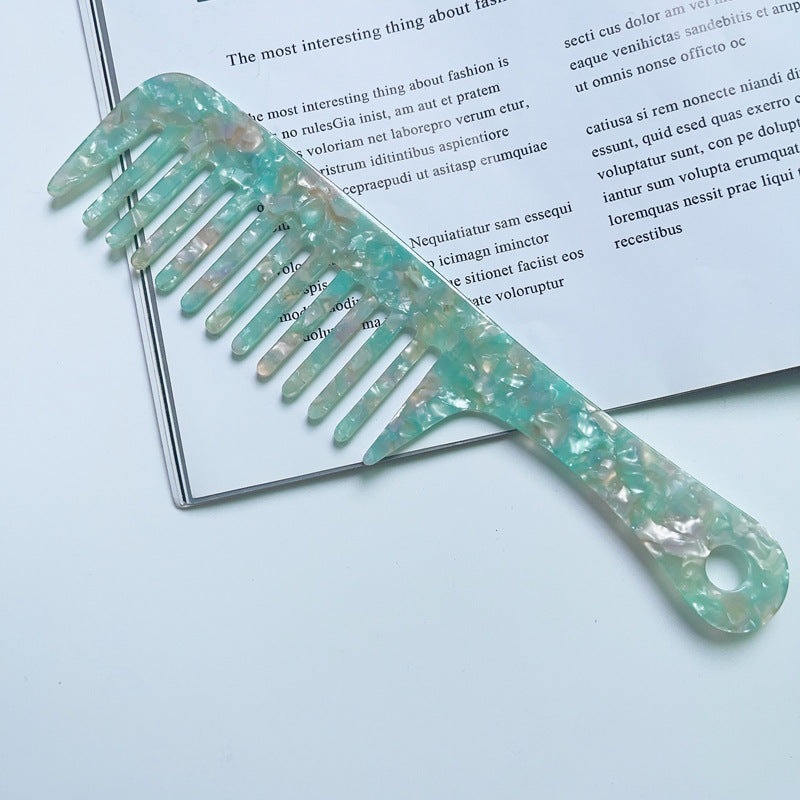 Fashion Acetate Comb Marble Texture