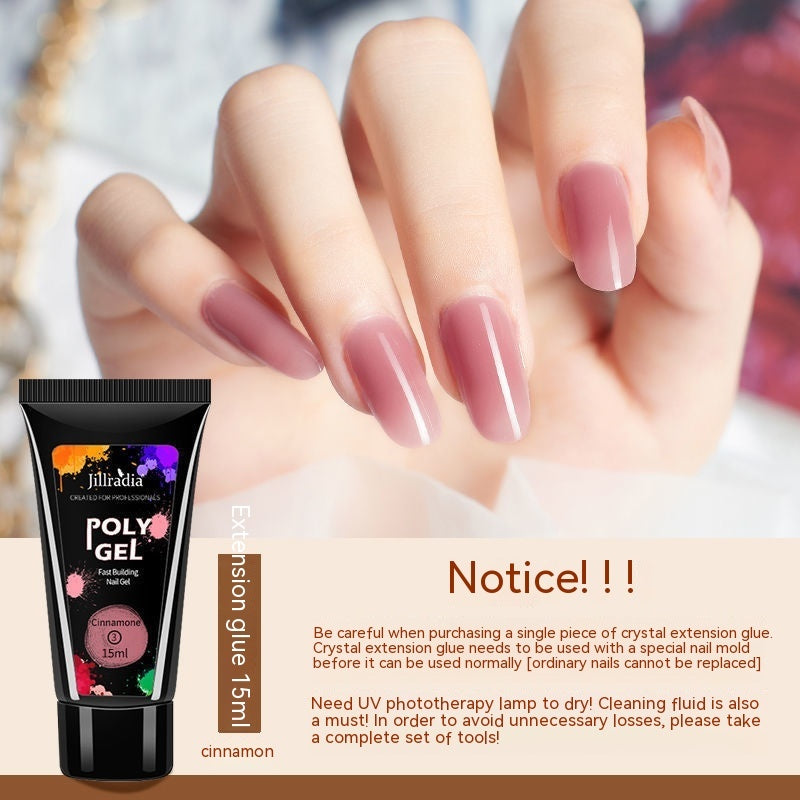 Crystal Extended Glue Nail Beauty UV