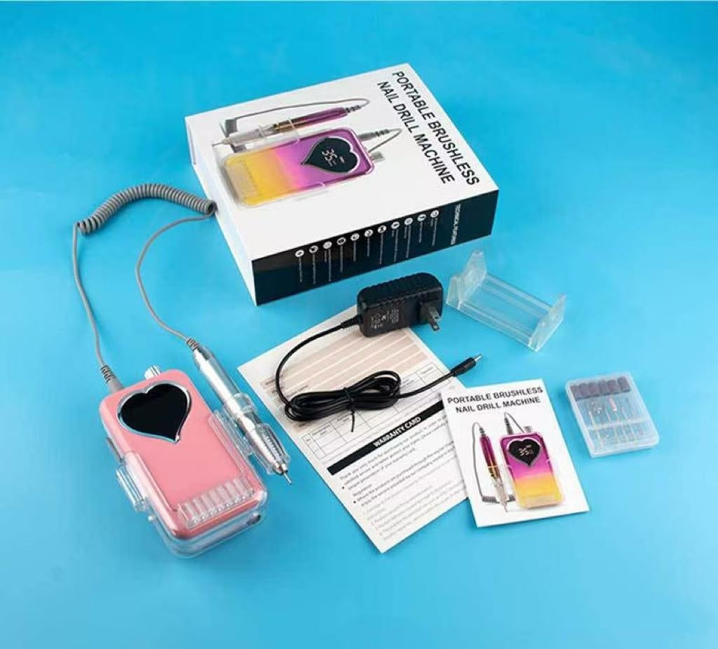 Brushless Nail Polishing Machine Charging Portable