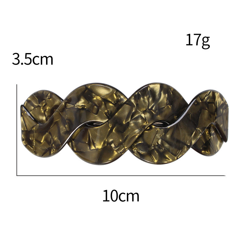 Women's Bow Acrylic Hairpin Ornament