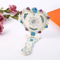 Metal Heart-shaped Handle Mirror Comb Set