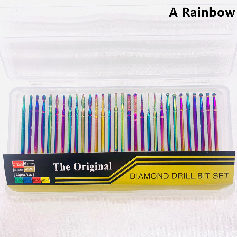 Color Plated Nail Polish Head Set