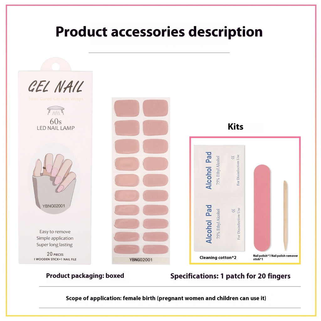 Get Nail Stickers Semi-cured Heating Lamp Nail Sticker