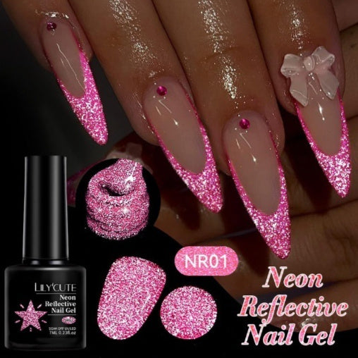 Lilycute Nail Art Fluorescent Crushed Diamond Gel Polish