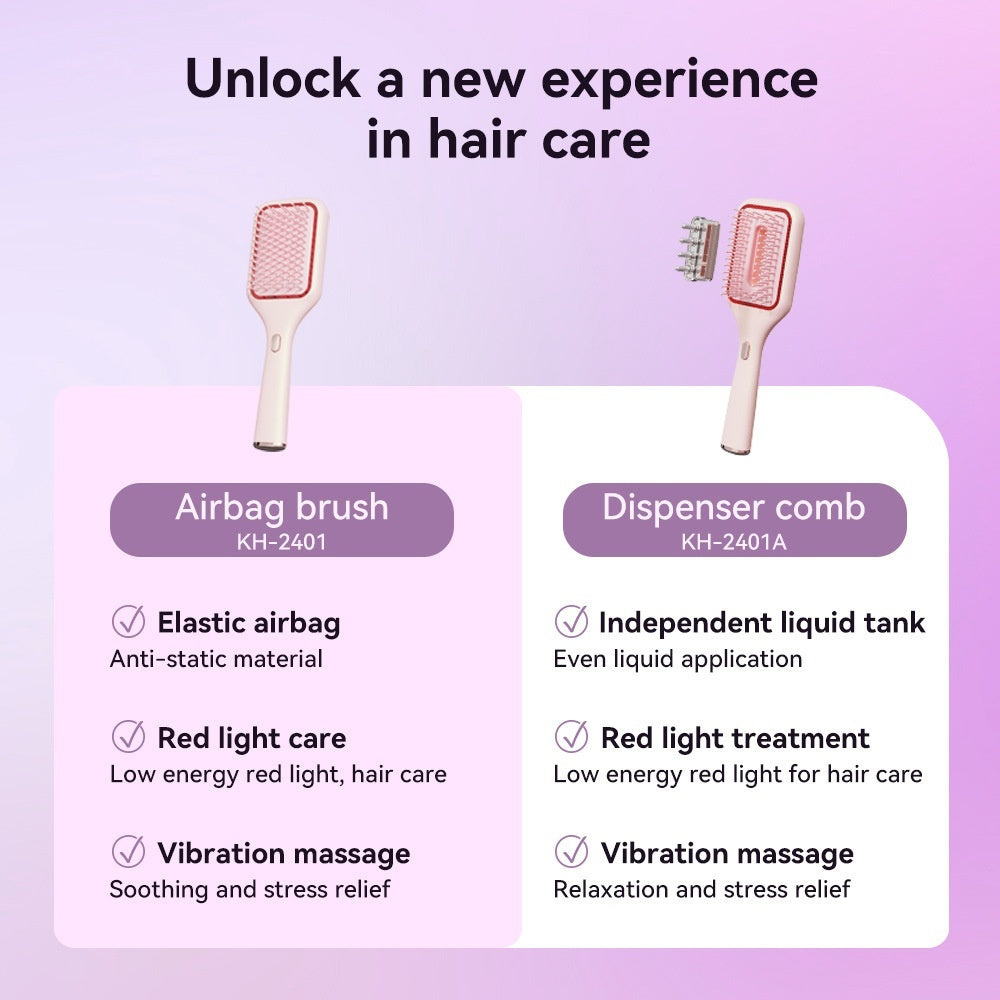 Healthy Hair Massage Comb Vibration Vertical Long-handled Comb Massage Scalp