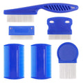 Fashion Set Blue Comb Stainless Steel Needle Dense Teeth