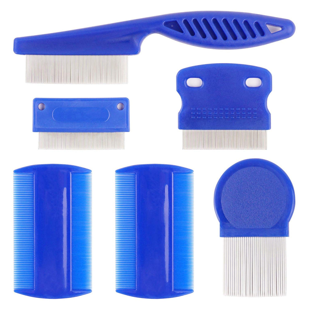 Fashion Set Blue Comb Stainless Steel Needle Dense Teeth
