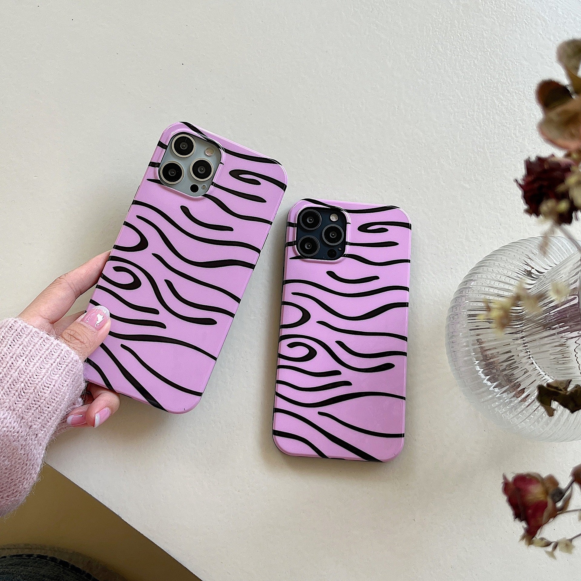 Foundation Make Up Black Stripe Mobile Phone Soft Shell