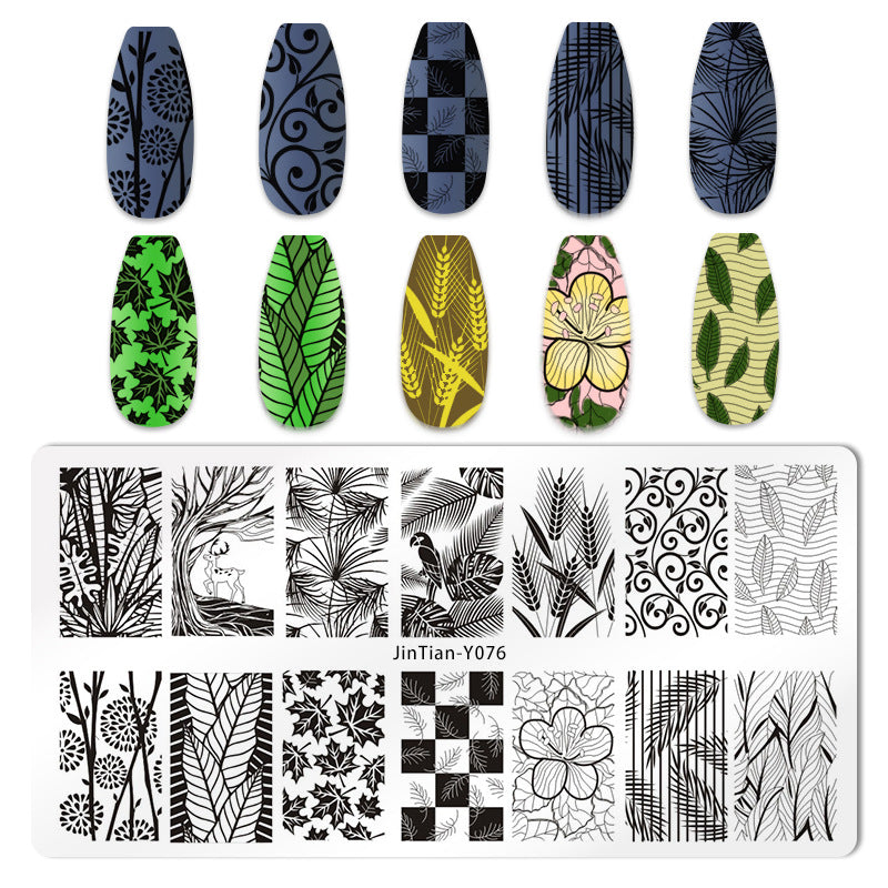 Japanese Nail Print Steel Plate