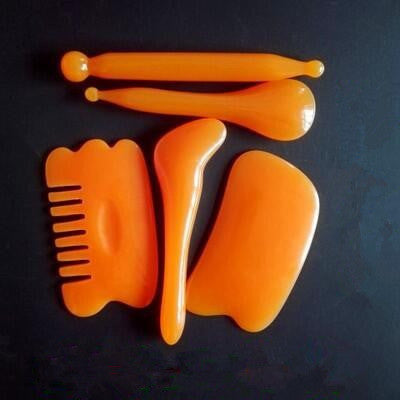 Beeswax Head Scraping Comb Gua Sha Scraping Board Meridian Facial Beauty Tendon Stick
