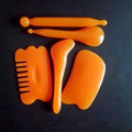 Beeswax Head Scraping Comb Gua Sha Scraping Board Meridian Facial Beauty Tendon Stick