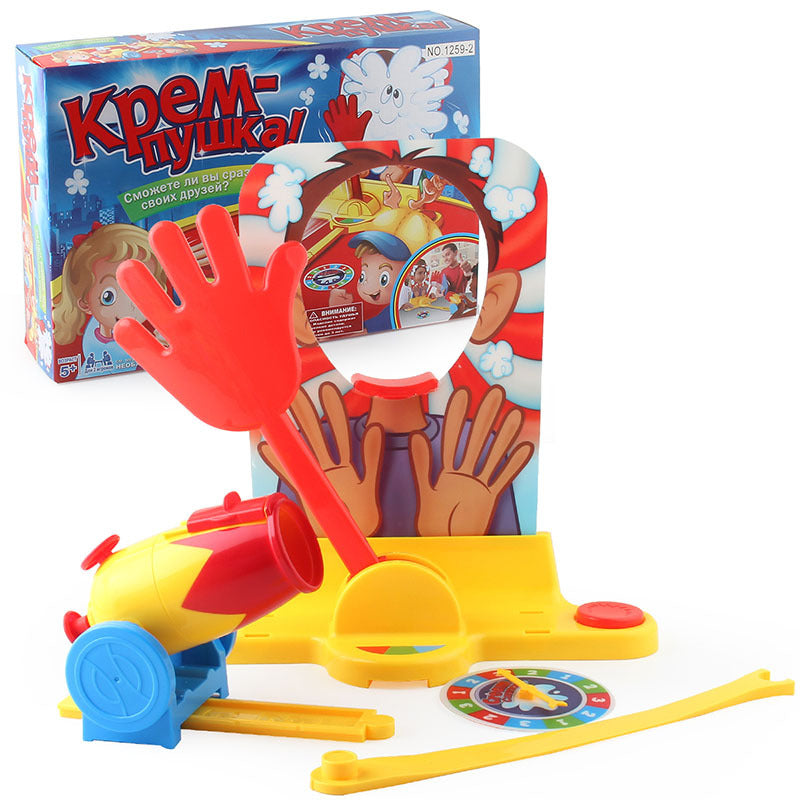 Cream Cannon Face Slap Machine Palm Slap Parent-child Interactive Board Game Toy