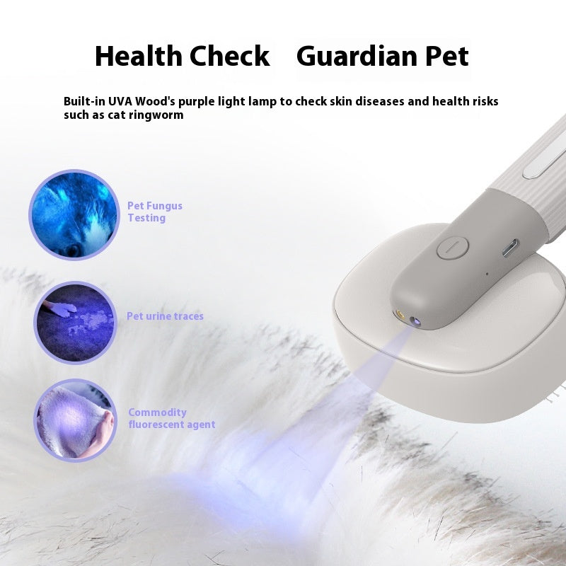 Pet Comb Cat Dog Negative Ion Sterilization Floating Hair Brush Electric Massage