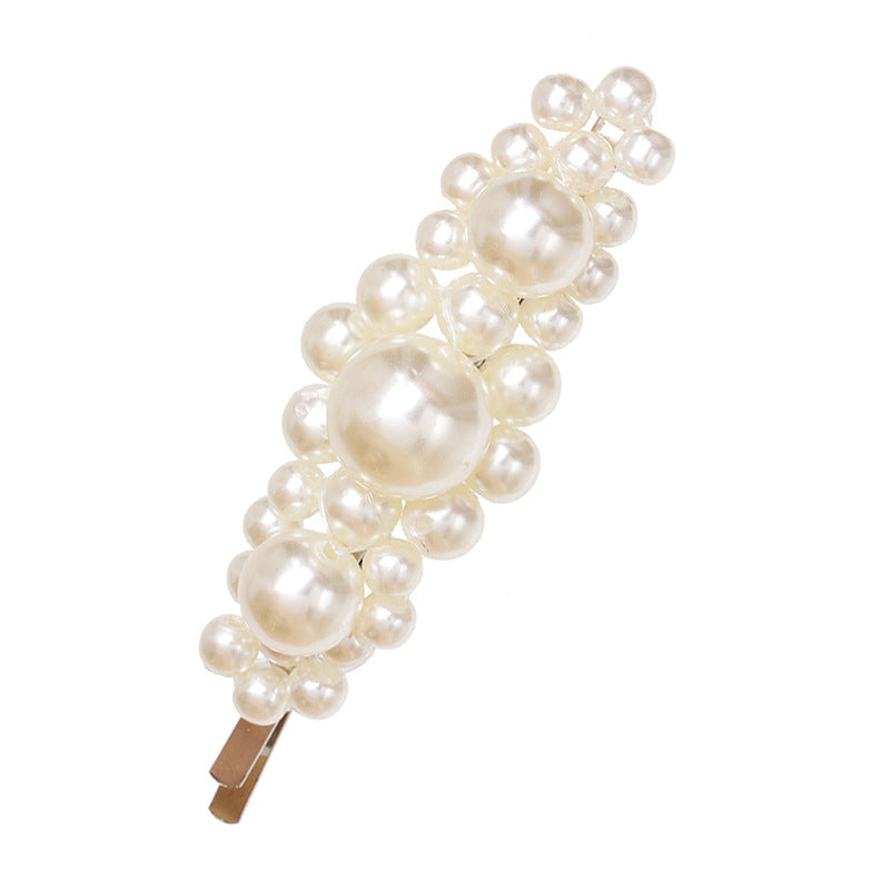 Simple Women's Beautiful Geometric Pearl Hairpin