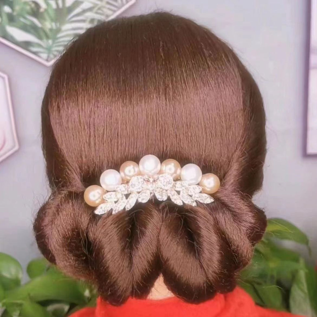 Butterfly Five-tooth Comb Hairpin Pill Head Pan Hair Back Head