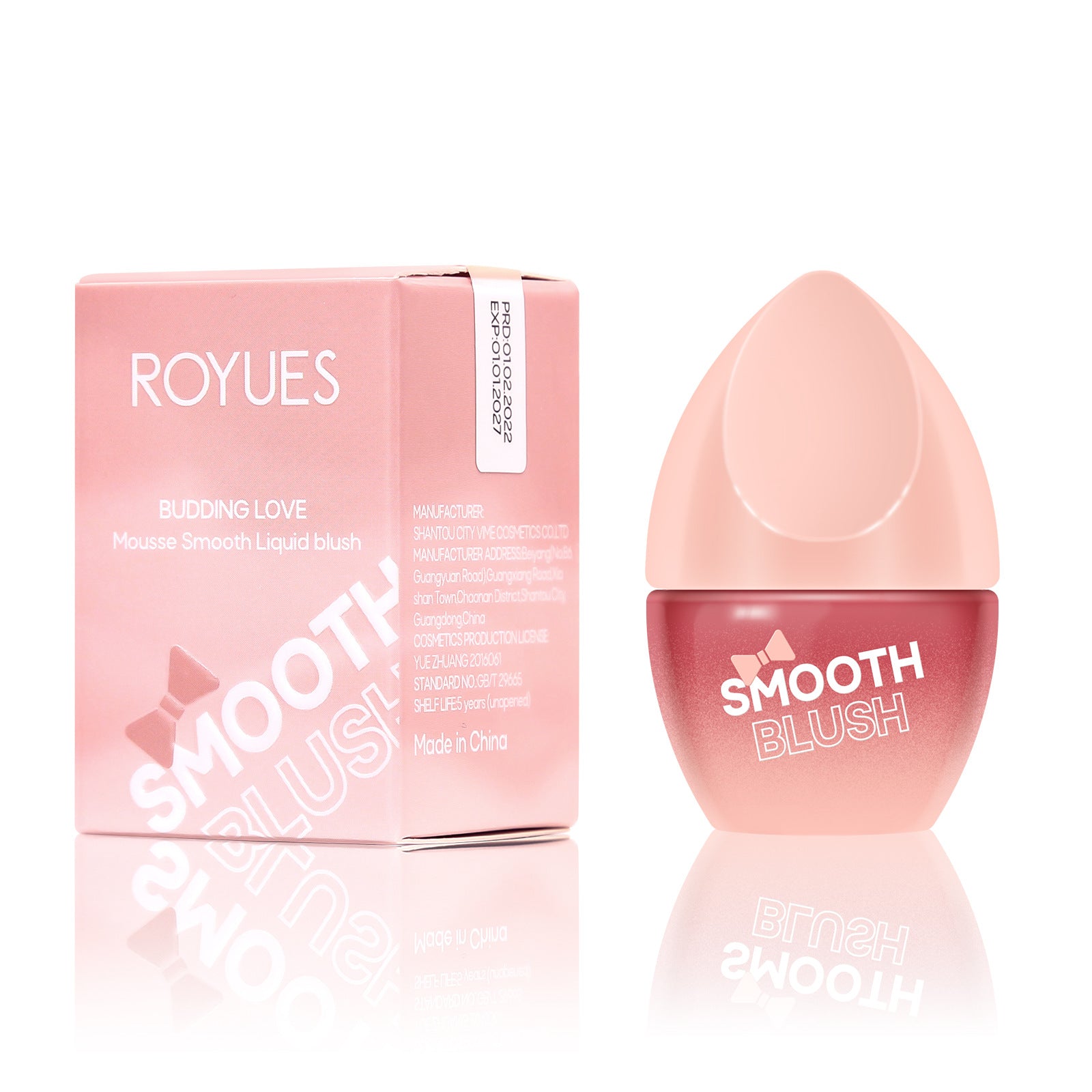 Royues Natural Rouge Powder Easy Color Lip Cheek Blush