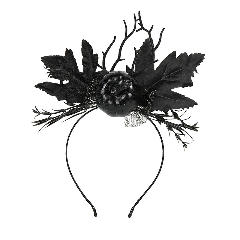Dark Style Pumpkin Head Cos Halloween Party Funny Hair Accessories