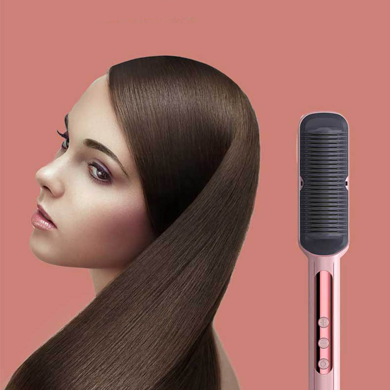 Heating Straight Hair Comb With Display Does Not Hurt Your Hair