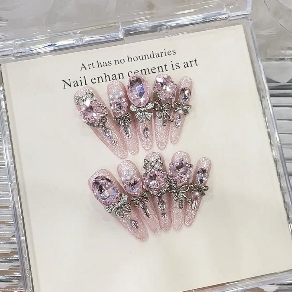 Handmade Art Wearable Nail Tips Cat Eye Luxury