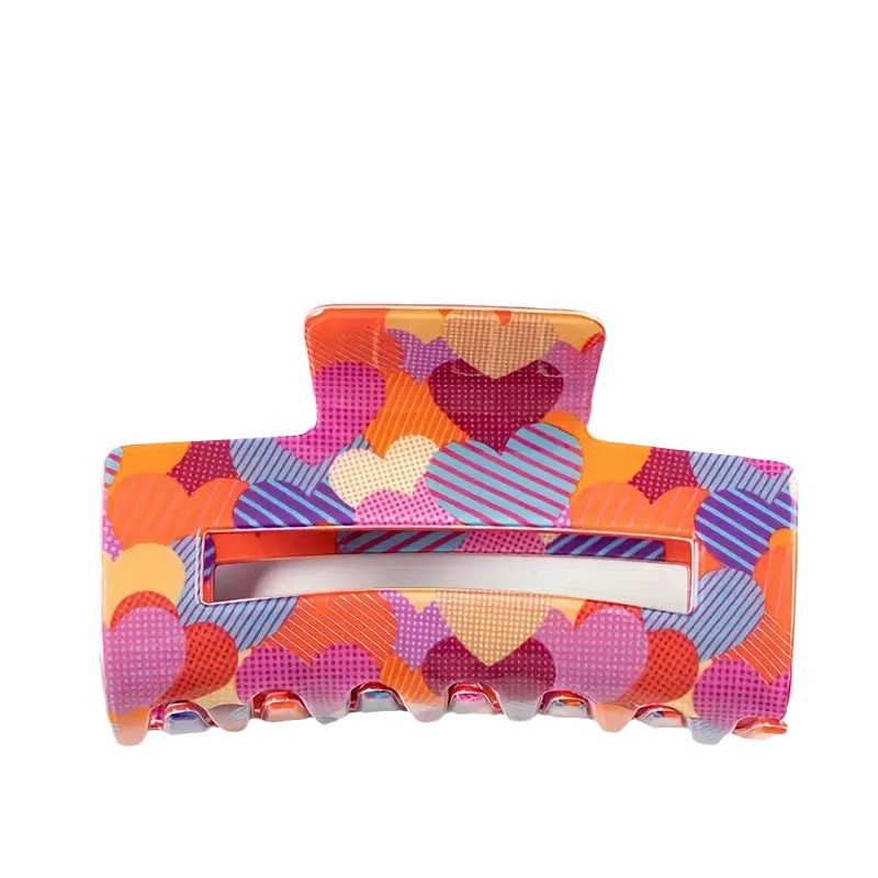Heart Shape Printed Rectangle Grip