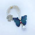 Temperament New Pearl Gradual Color Butterfly Hairpin Girl