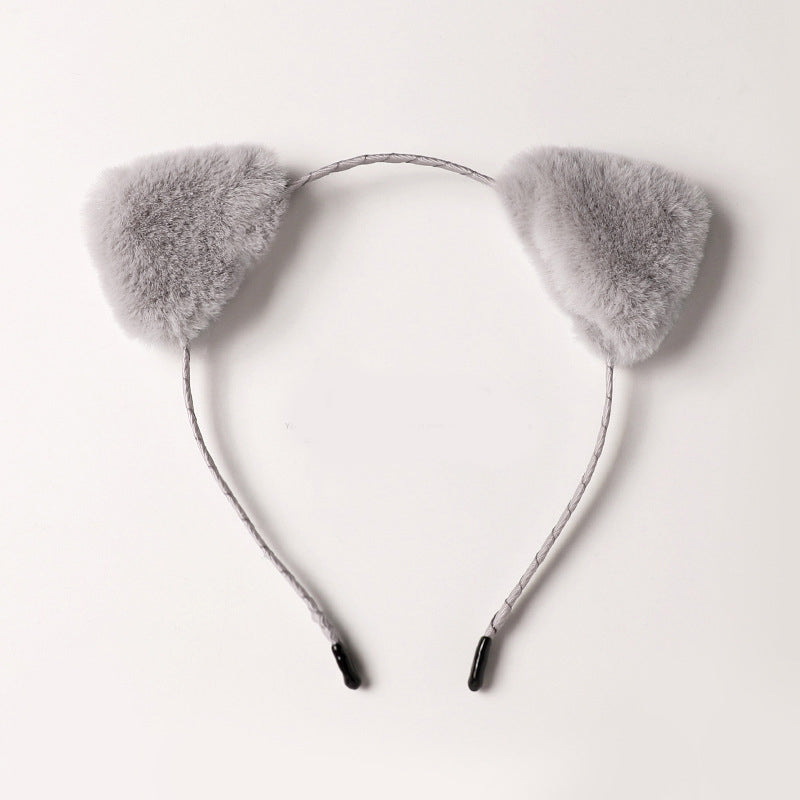 Cute Plush Bells Fox Cat Ears Headband
