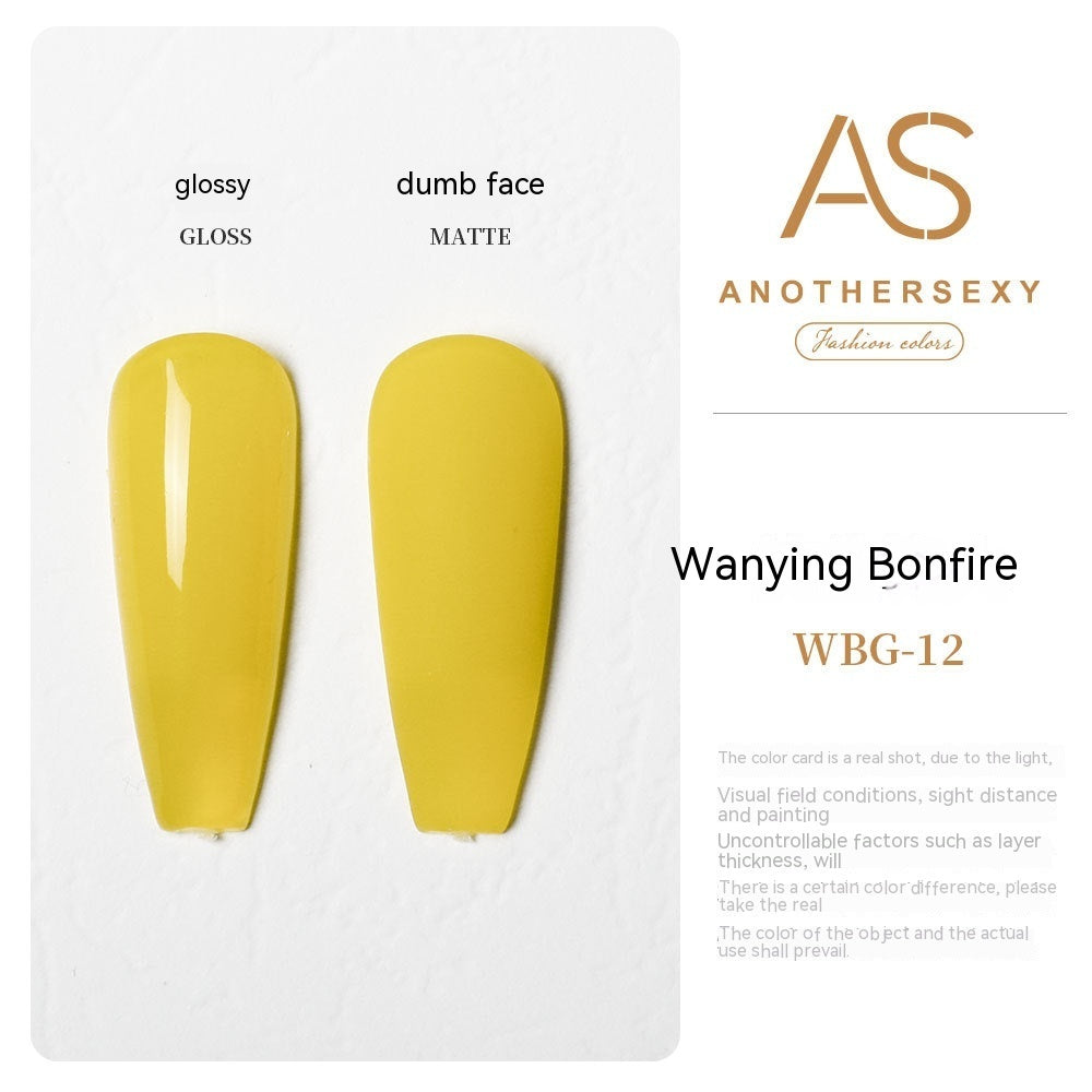 AS Yellow Nail Oil Gel New Whitening Nail Shop Special Set